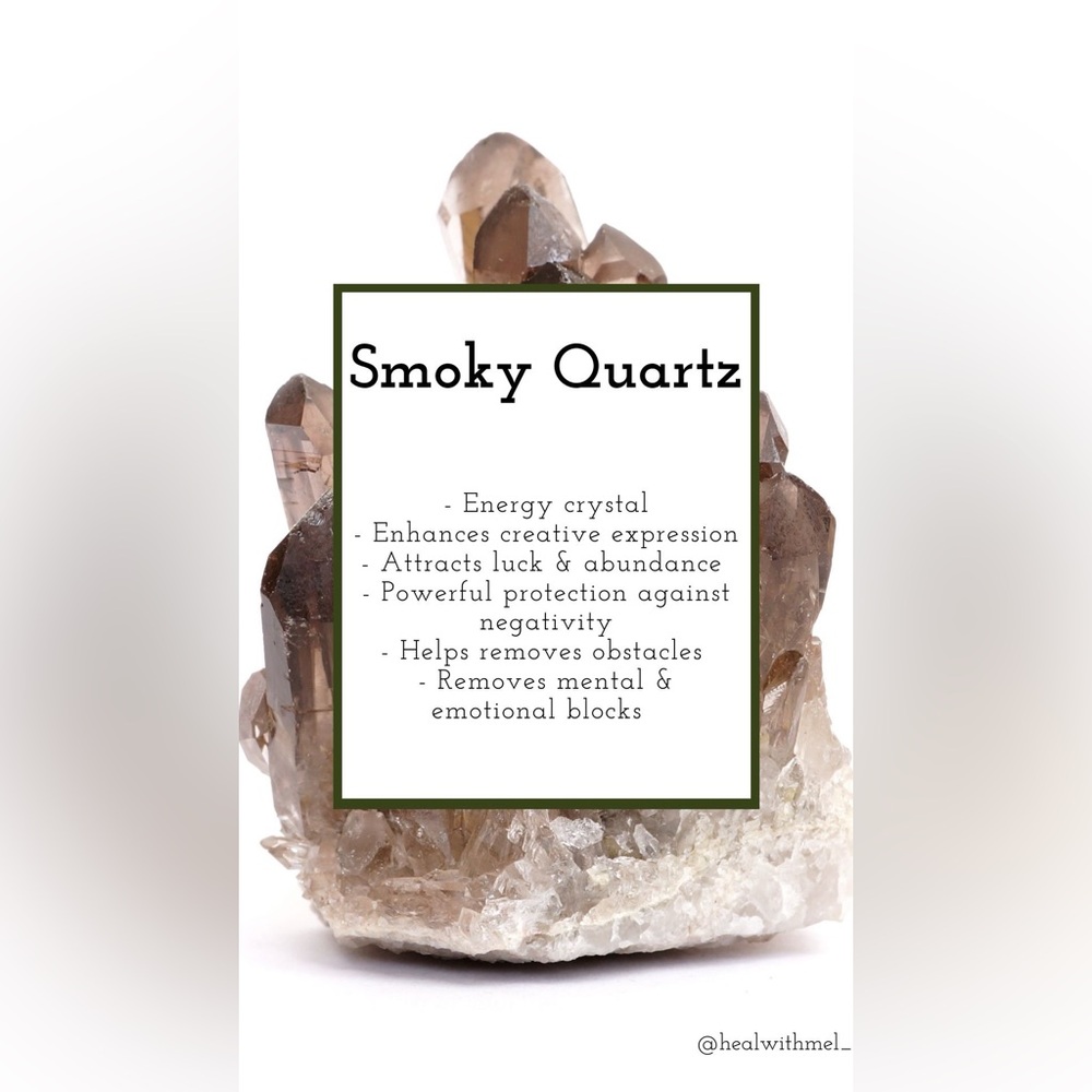 🖤Smoky Quartz Crystal in Mini Terracotta Pot🖤 - Picture 3 of 5